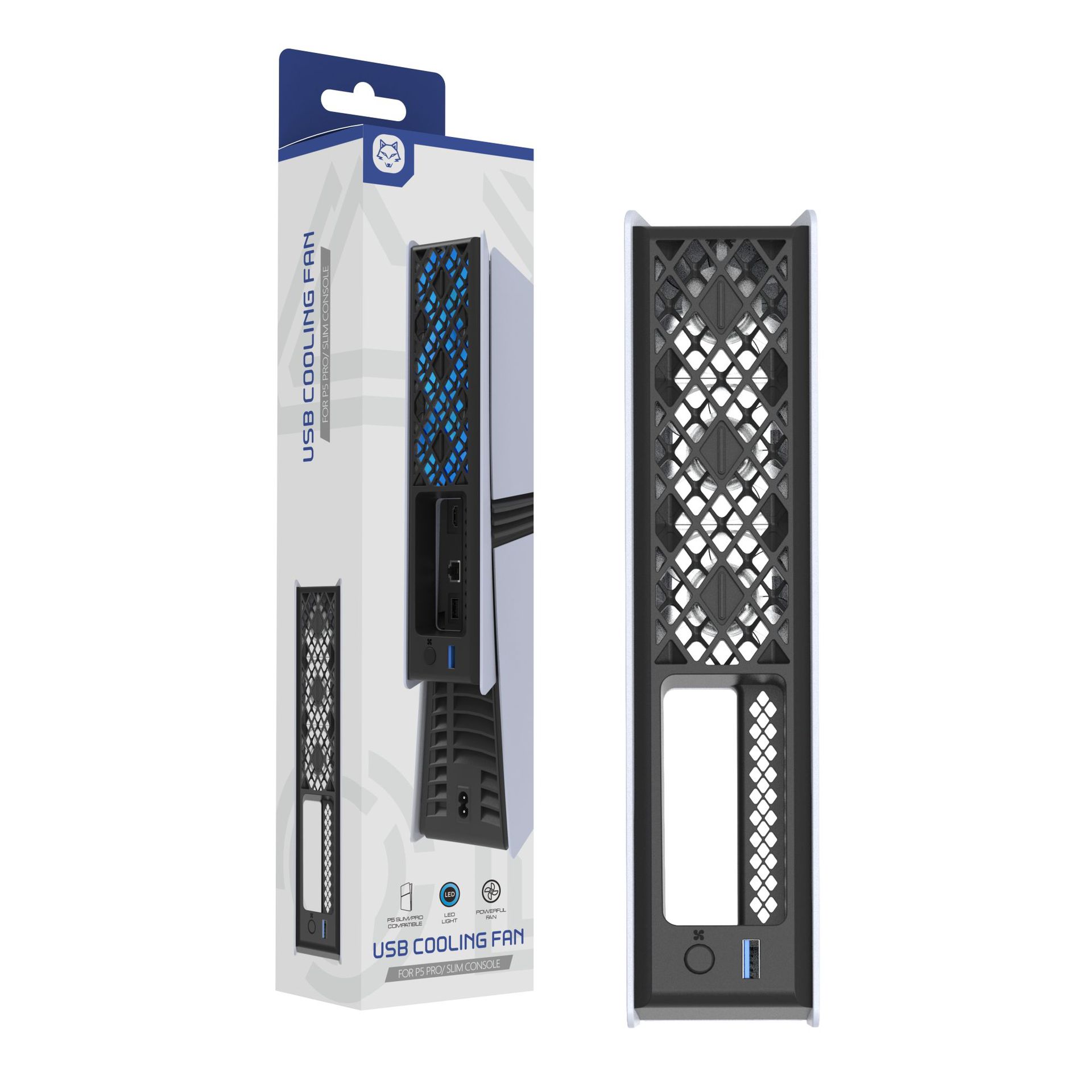 PS5 Pro/Slim Cooling Fan, 3-Speed Adjustable