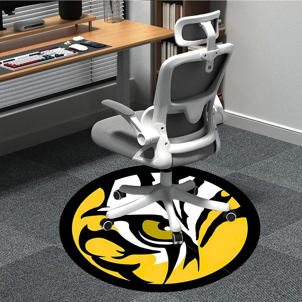 

1pc Tiger Eye Chair Carpet for Office, Soft Flannel Throw Mat, Perfect for Office, Holiday Party Decoration Choice yy260320057 80cm by 80cm