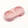 1pc  Pet Double Bowl Food Water Feeder For Dog & Cat, Candy Color Anti-slip Dog Double Bowl, Cat Bowl