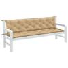 VidaXL Set of 2 Garden Bench Cushions, Balcony Pillows, Seat Cushions Patio Gardening Terrace Outdoor, 4002633