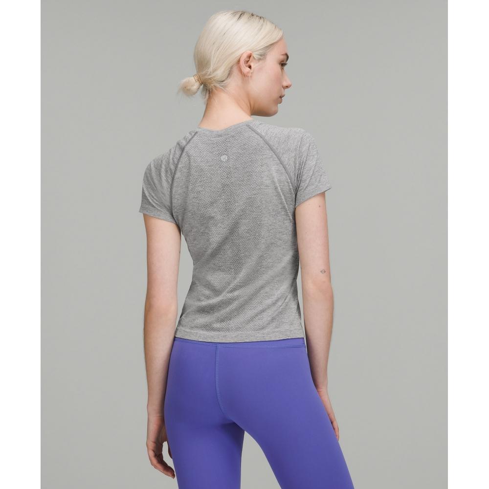 Lululemon Swiftly Tech Short Sleeve Shirt 2.0  Waist Length Slate White