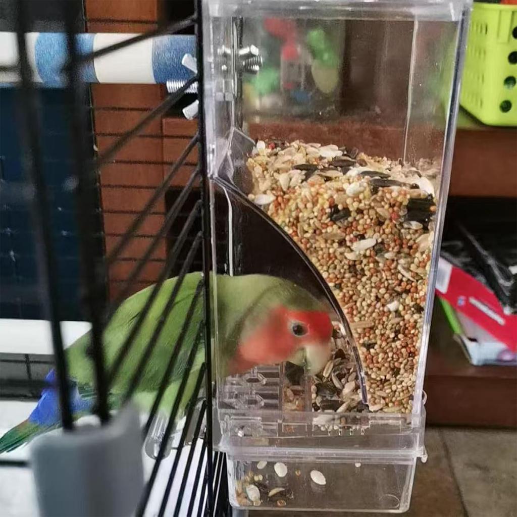 Transparent Anti-spill Bird Feeder Water Supplies Accessories Humming Parakeet Feeders Outdoor Karmnik Parrots Automatic Birds