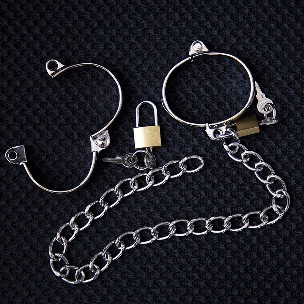 Toy Handcuffs with Bondage Restraint SM Adult Adult Amorous Supplies Handcuffs, Footcuffs, Metal, Padlock, Unisex, Restraints, Handcuffs, Footcuffs,