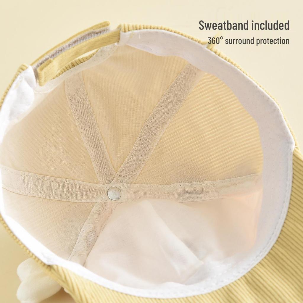 Children's Cute 3D Bee Sun Hat Baseball Cap - Windproof Toddler Outdoor Hat