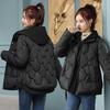 Cotton Jacket, Women's, Korean Version, Hooded, Thick and Warm, Bread Jacket, Down Cotton Jacket, Outerwear