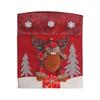 Christmas Themed Santa and Snowmans Chair Slipcovers Nonwoven Materials Quick Setups Holiday Decoration