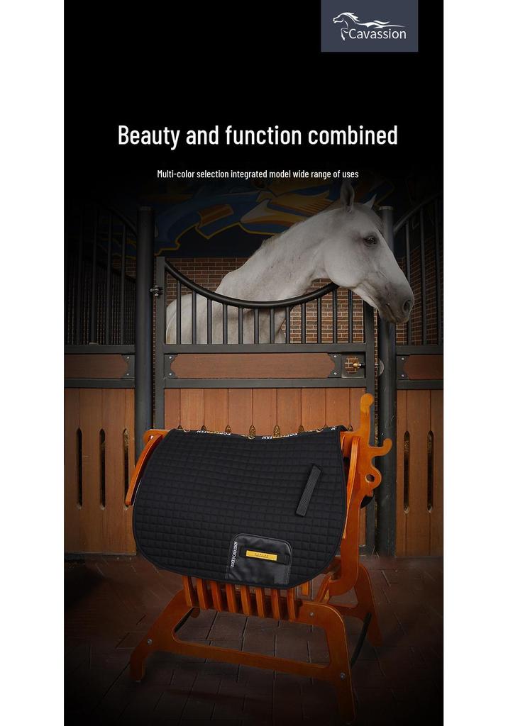 Cavassion Shock Absorbing Saddle Pad and Liner for Equestrian Use