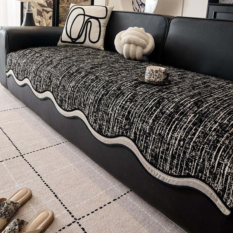 

Four Seasons Universal New Sofa Cushion One Piece Straight Row Cover High-End Combination Sofa Cushion Cover 90*70cm