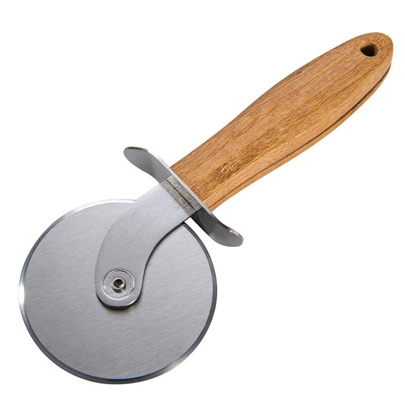 Jiwanggu Stainless Steel Pizza Cutter with Bamboo Handle - Set of 3