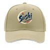 Minimal Japanese Sushi Brush Emblem Hip Hop Hat Fashion Outdoor Sports Sandwich Baseball Cap