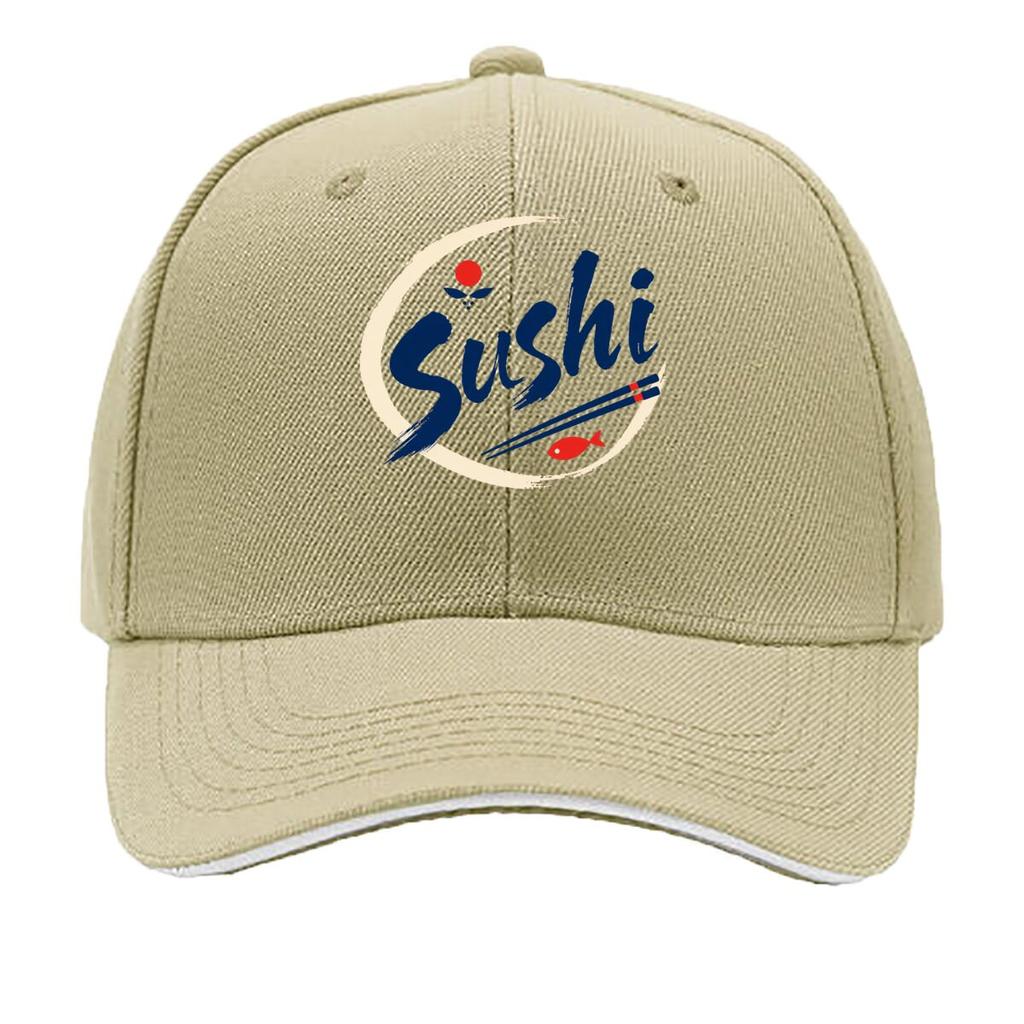 Minimal Japanese Sushi Brush Emblem Hip Hop Hat Fashion Outdoor Sports Sandwich Baseball Cap