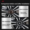 4KS 75mm Středové krytky kol pro auto Krytky nábojů Odznaky Příslušenství Pro Mercedes benz AMG C E S GLE CLC Třída W204 W203 W205 W124 W221