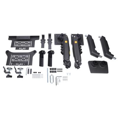Display and Laptop Mount F160-FP Adjustable 2 In 1 Combo Mount for 17-30in Display 10-17in Laptop