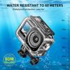 Shockproof Protective Case for Action 6 Camera Diving Shell Cover 60m Waterproof Ideal for Harsh Outdoor Environment