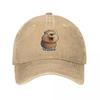 Bobr Beaver Bober Baseball Cap Vintage Distressed Denim Washed Headwear Unisex Outdoor Activities Adjustable Caps Hat