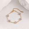 Bracciale Mini Quadrifoglio Madreperla 9mm Lussuoso e di Alta Gamma per Donna Resistente al Colore