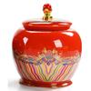 Exquisite Ceramics Tea Caddy Chinese Style Kitchen Spices Jars Practical Food Storage Pot Home Decor Tea Canister Candy Box 1PC