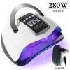 280W Uv Led Nail Lamp, Nail Polish Dryer, 66 Led Beads And Automatic Sensor