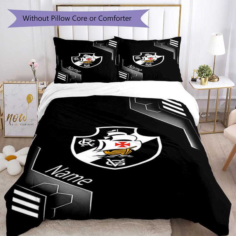 Club Logo Customize Your Name Bedding Set Breathable Duvet Cover with Pillowcases Home Decoration Birthday Gift