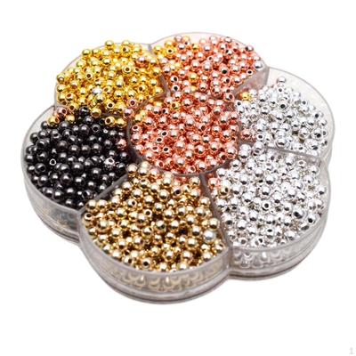 1400 Perles Rondes Libres 4mm DIY Fabrication de Colliers Bijoux Fournitures