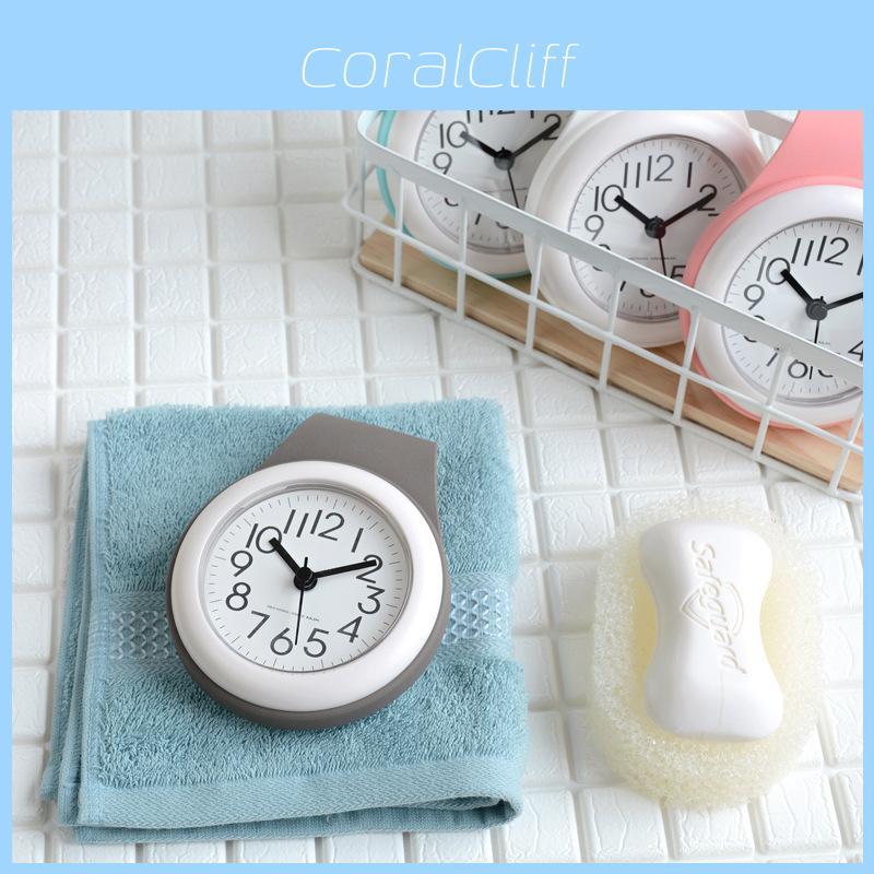 Modern Minimalist Wall Clock With Waterproof Silicone Case For Bathroom Kitchen Home Office