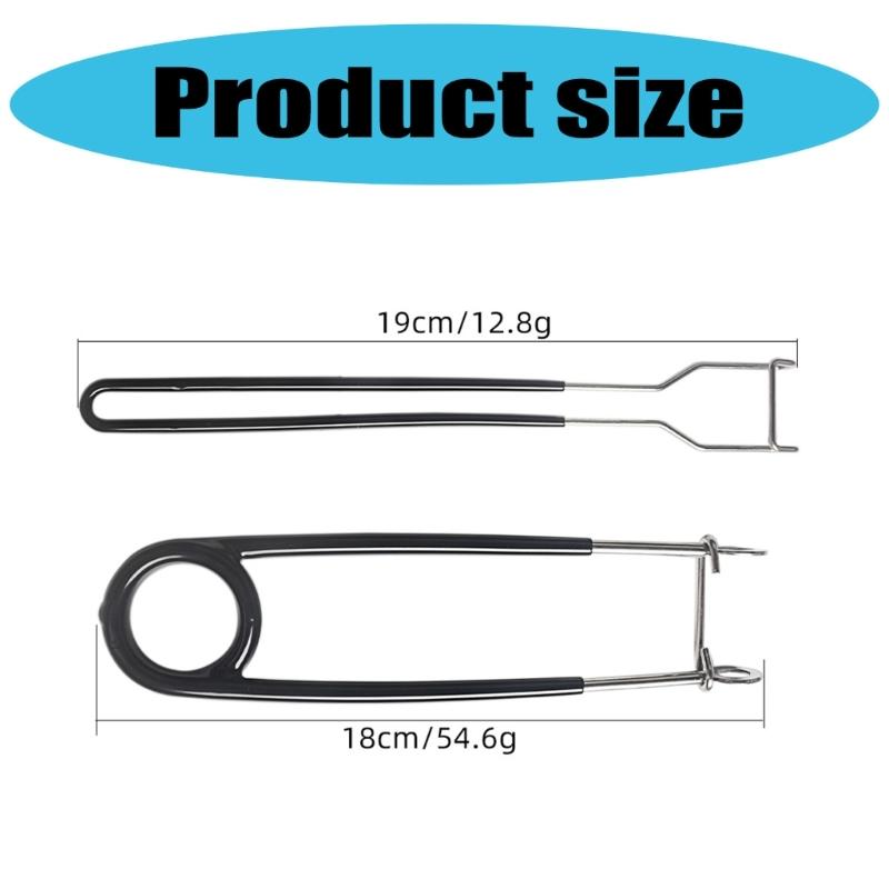 2Pcs Freshwater Saltwater Fishing Tool Fish Mouth Jaw Spreader Opener Fish Hook Remover Stainless Steel Extractor