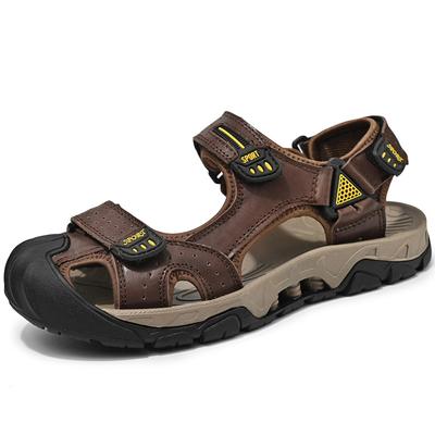 Summer Large Size Genuine Leather Men Sandals Summer Men Beach Sandals Outdoor Sandals for Men