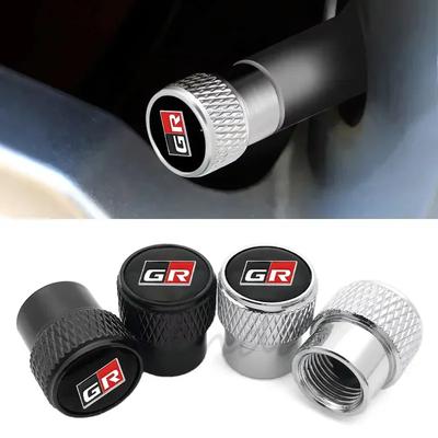 For NB84pcs Car Wheel Tire Valve Caps Dustproof For Toyota GR Sport Gazoo Corolla Camry Tacoma Hilux Aqua CHR Avensis Prius Rav4 Yaris