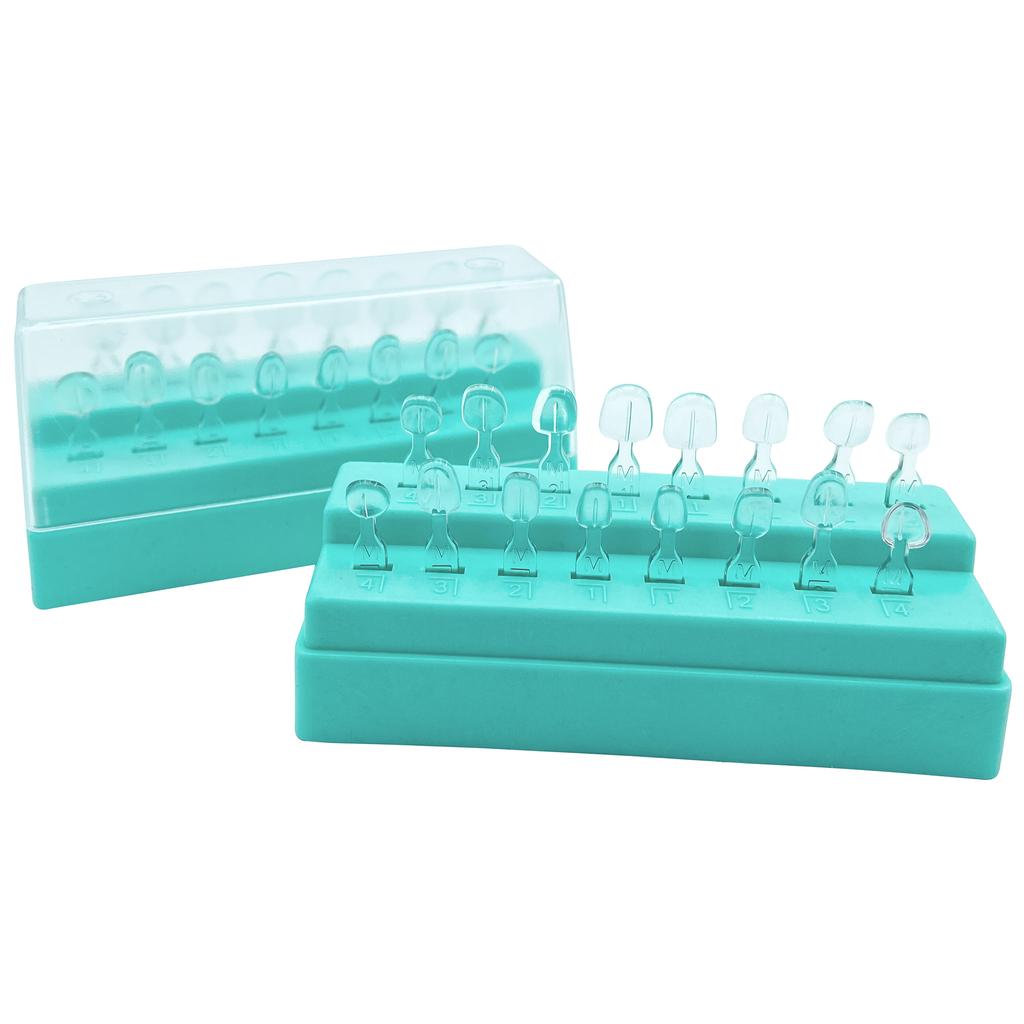 32 Delen Tandheelkundige Facet Vormpjes Kit Composiet Hars Vormen Lichtuithardend Autoclaveer Tanden Bleken Gereedschap voor Voortanden