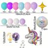 141pcs Macaroon Color Balloon Set Unicorn Aluminum Film Balloons Golden Stars Birthday Wedding Anniversary Party Decorations