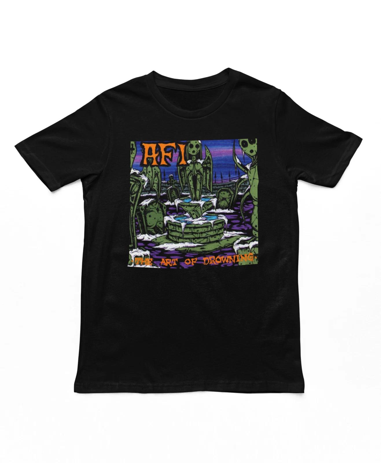 AFI Art of Drowning Mens T Shirt Music Classic Concert Rock Band Tee New Black XL