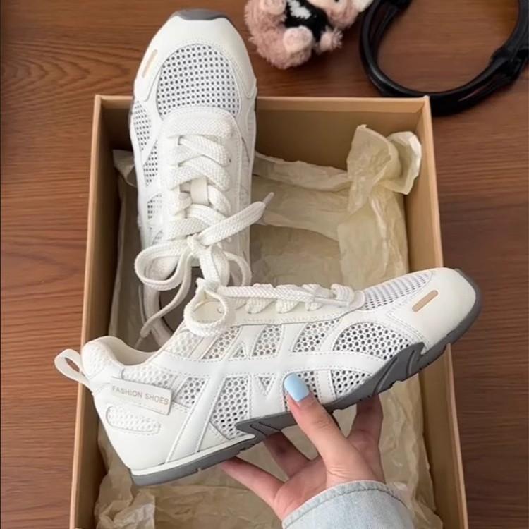 Thick-soled mesh breathable Forrest Gump shoes women's 2025 summer new inner height increase German training shoes casual versatile sports dad shoes