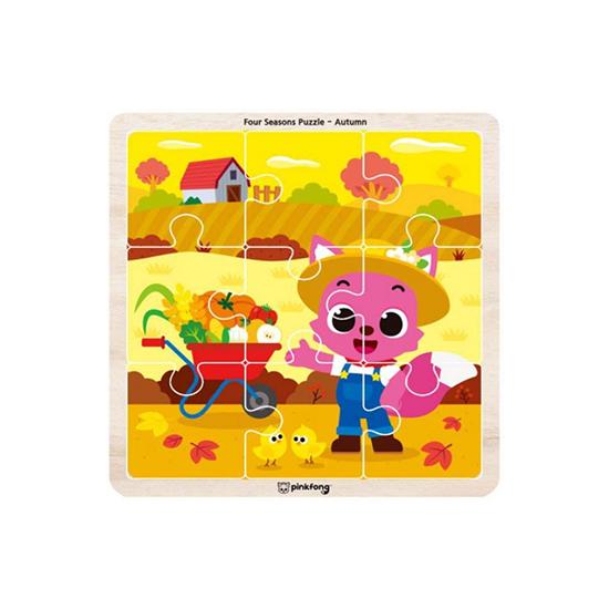 

PINKFONG Деревянный пазл «Четыре сезона» – Весна, Осень (2 платы, по 9 шт. каждая) (3 варианта) #Autumn