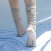 Sheer Long Rib Socks [TISU07AC03]_4color