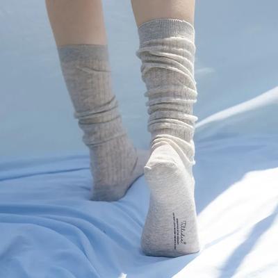 Sheer Long Rib Socks [TISU07AC03]_4color