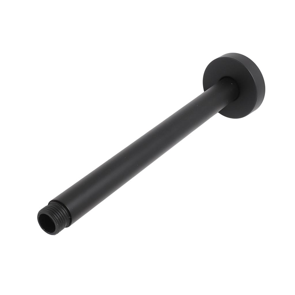 Extensor pentru țeavă de duș, montare pe perete, din oțel inoxidabil, negru mat, ușor de instalat