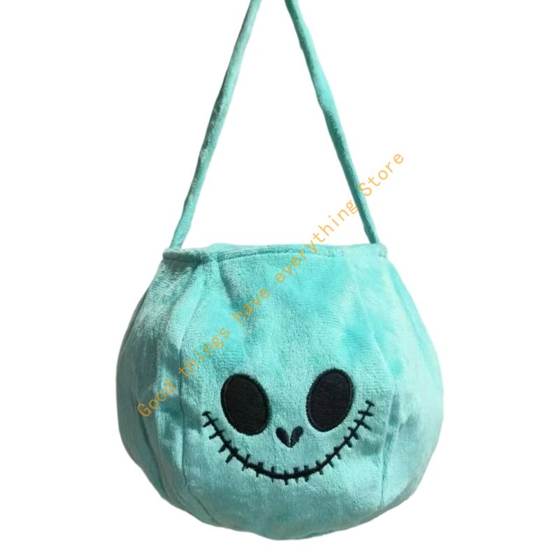 Seasonal Pumpkin Collector Bag Big Capacity Design Sturdy Velvets Fabric Party Essential For Kids Gatherings 55KF