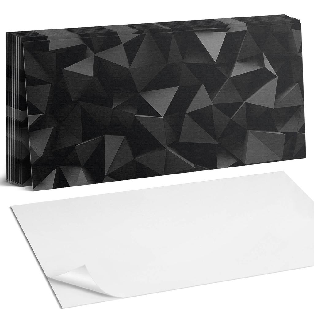 Zestaw Kafelków Winylowych Ściennych Abstrakcyjna Struktura 3D 10X40X20 Cm