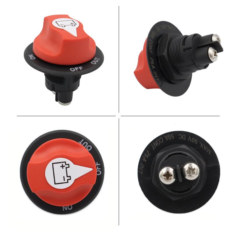 Car Battery Switch 50-300A Safe Power Cut Off Isolator Rotary Disconnect for Motorcycle Boat Truck RV Auto Accessory.