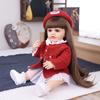 KEIUMI 55 Cm Baby Reborn Doll Full Body Silicone Vinyl Realistic Girl Playmates Bathe Newborn Baby Doll Christmas Gift