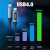 Usb4.0 40gbps Type C To Type C Cable Pd3.1 240w Fast Charging Cable 8k 60hz Compatible For Ps5 Nintendo Switch