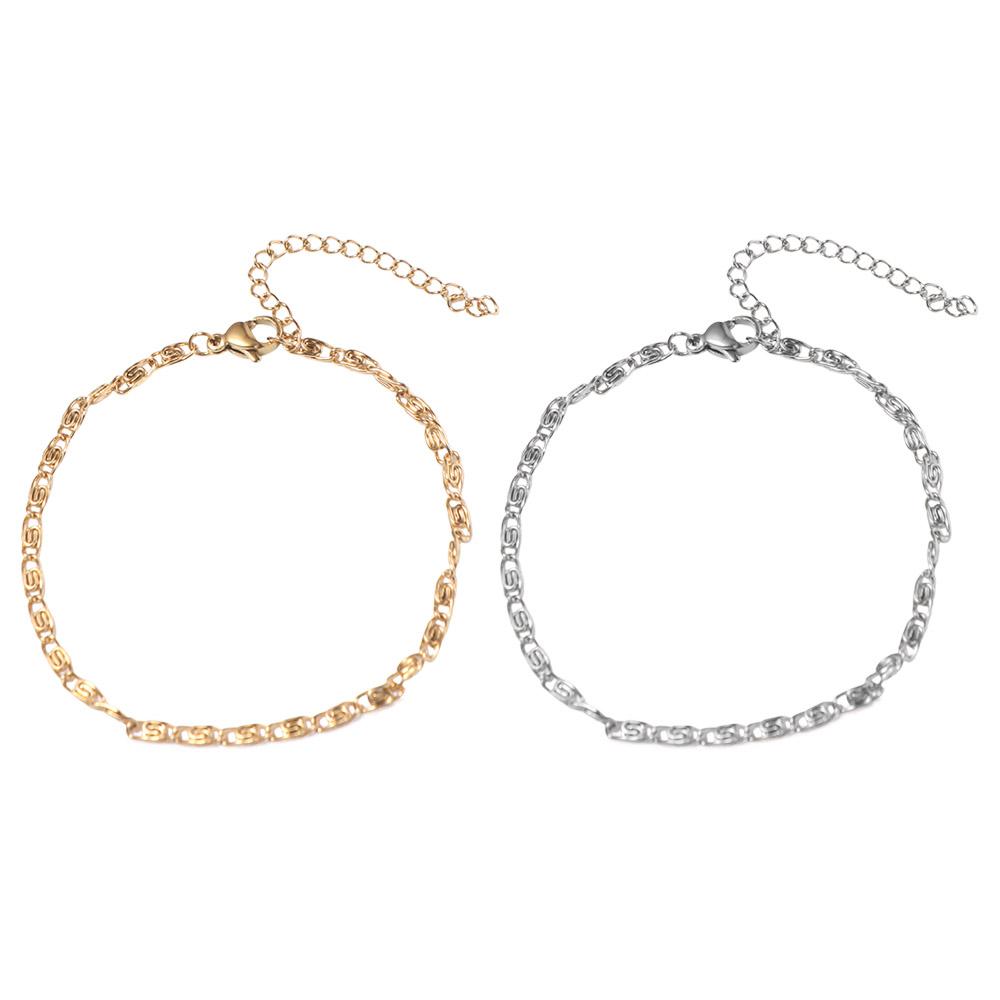 Simplicity Stainless Steel Bracelet Thin Gold Bracelets Women Fashion Hands Jewelry  Gift