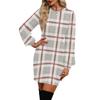 Women's Fashion Casual Round Neck Long-Sleeve Dress
