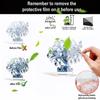 Acrylic 2D Flat Crystal Lily Rose Flower Table Decoration Suitable For Cafe Room Display Case Living Room Office Decor Gift