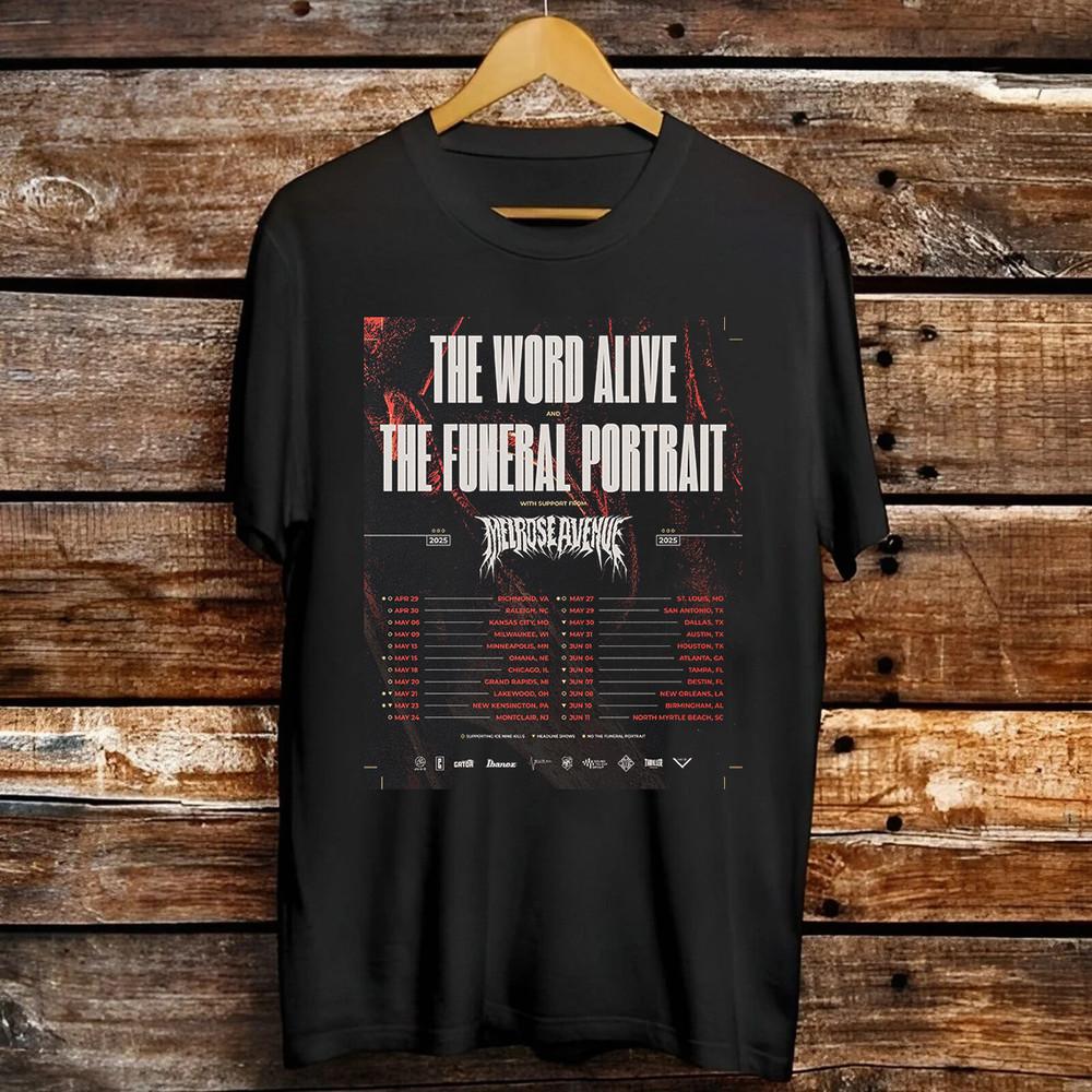 The Funeral Portrait DEVOTION CEREMONIES The Word Alive T Shirt Full Size S-5XL Unisex T-Shirt XXXL
