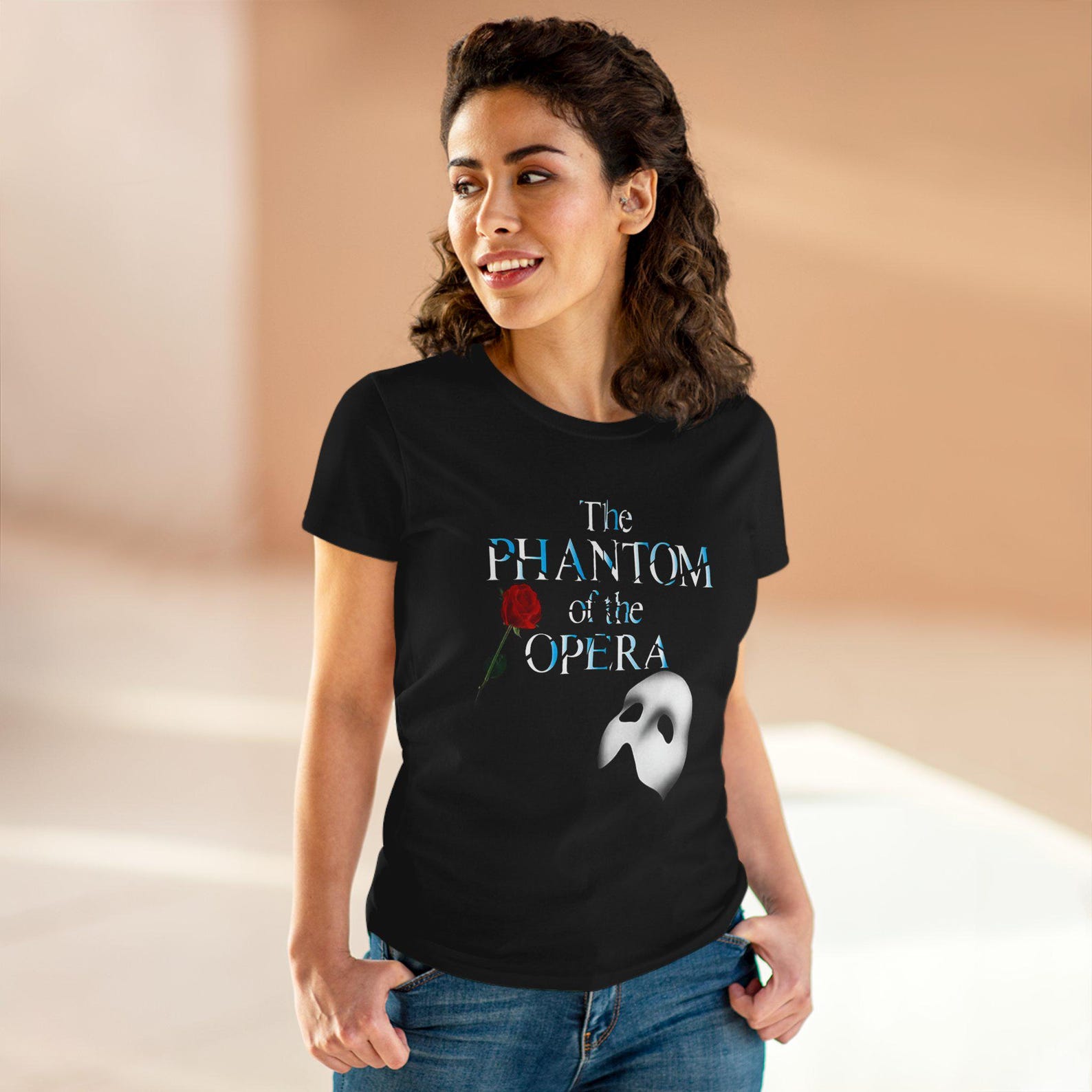 Phantom of The Opera T-Shirt: Broadway Musical Women s Tee 4XL