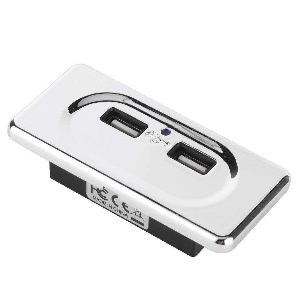 Dual USB Charger 3.1A Socket with LED for 12 24V RV Caravan Replacement