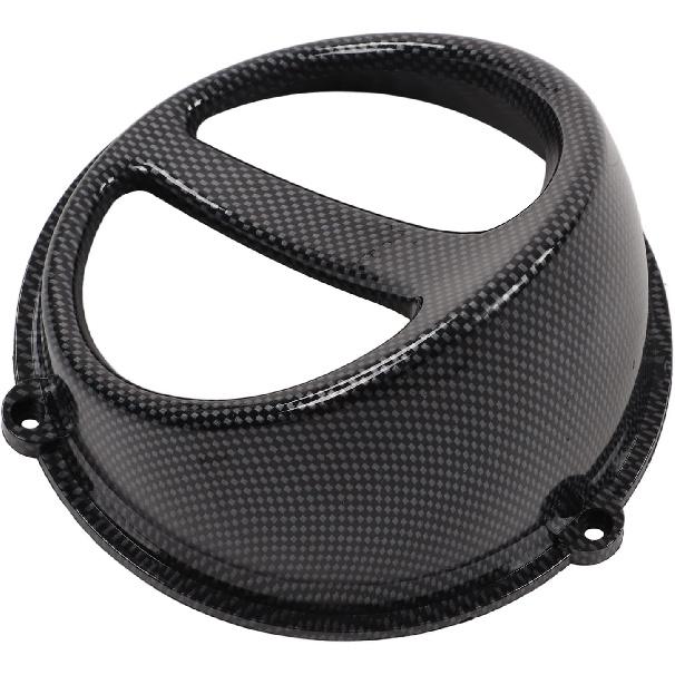 KIMISS GY6 Fan GY6 Fan Cover Motorcycle Air Scoop Cover Engine Cooling Fan Cover GY6 Performance Parts Carbon Fiber Style for GY6 152QMI 157QMJ