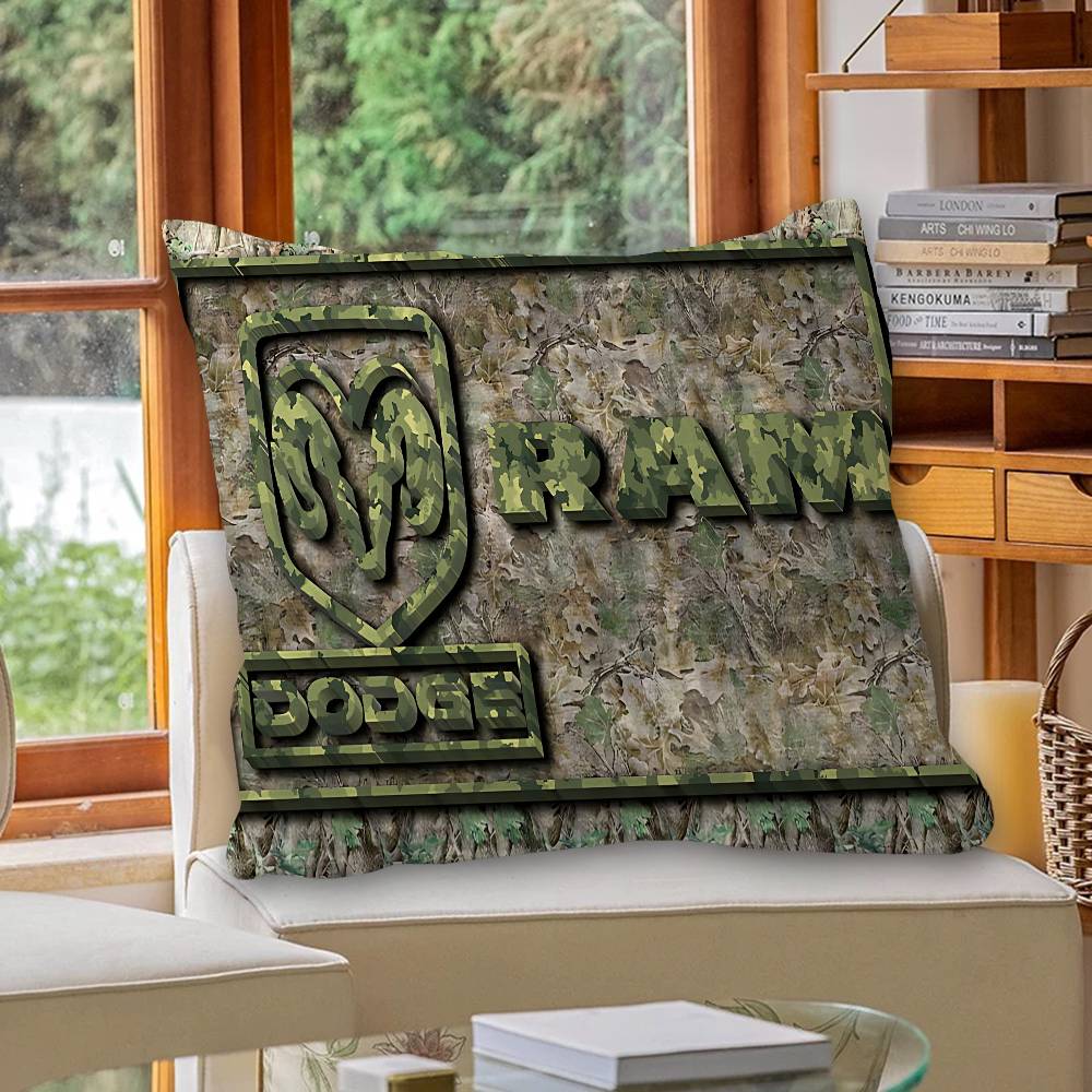 

D-Dodges Auto Brand Pillowcase toon Gift Cushion Cover Bedroom Home Sofa Chair Seat Decor pillow case 12x12Inch