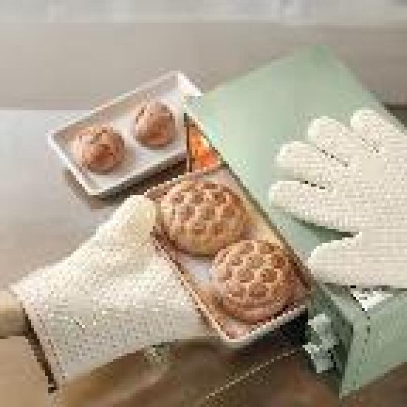 Fitpick Kitchen Silicone Oven Mitts 2-Piece Pot Microwave (WFHNGDB) Gray 2p